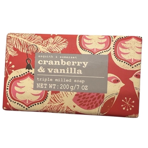 Asquith & Somerset Other - Asquith & Somerset Cranberry
Vanilla Triple Milled Bar Soap 7oz